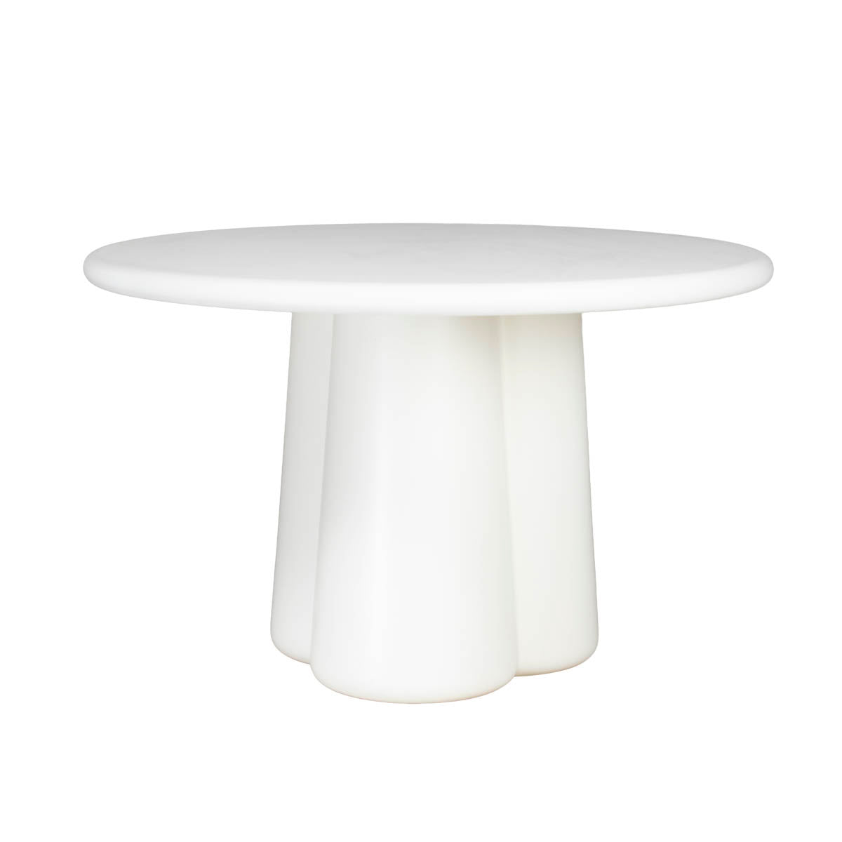 Giga Meubel Eettafel Boaz - Rond Off White Eco Composiet - 150cm