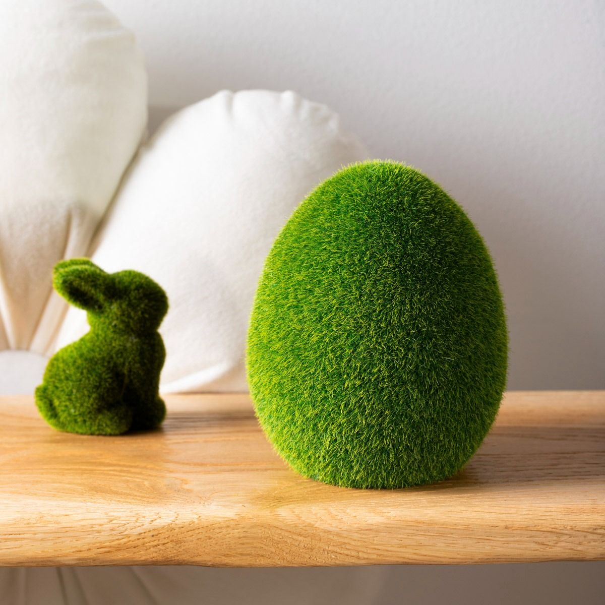 Figurka POLY jajko zielone ceramiczne 10x13,5 cm