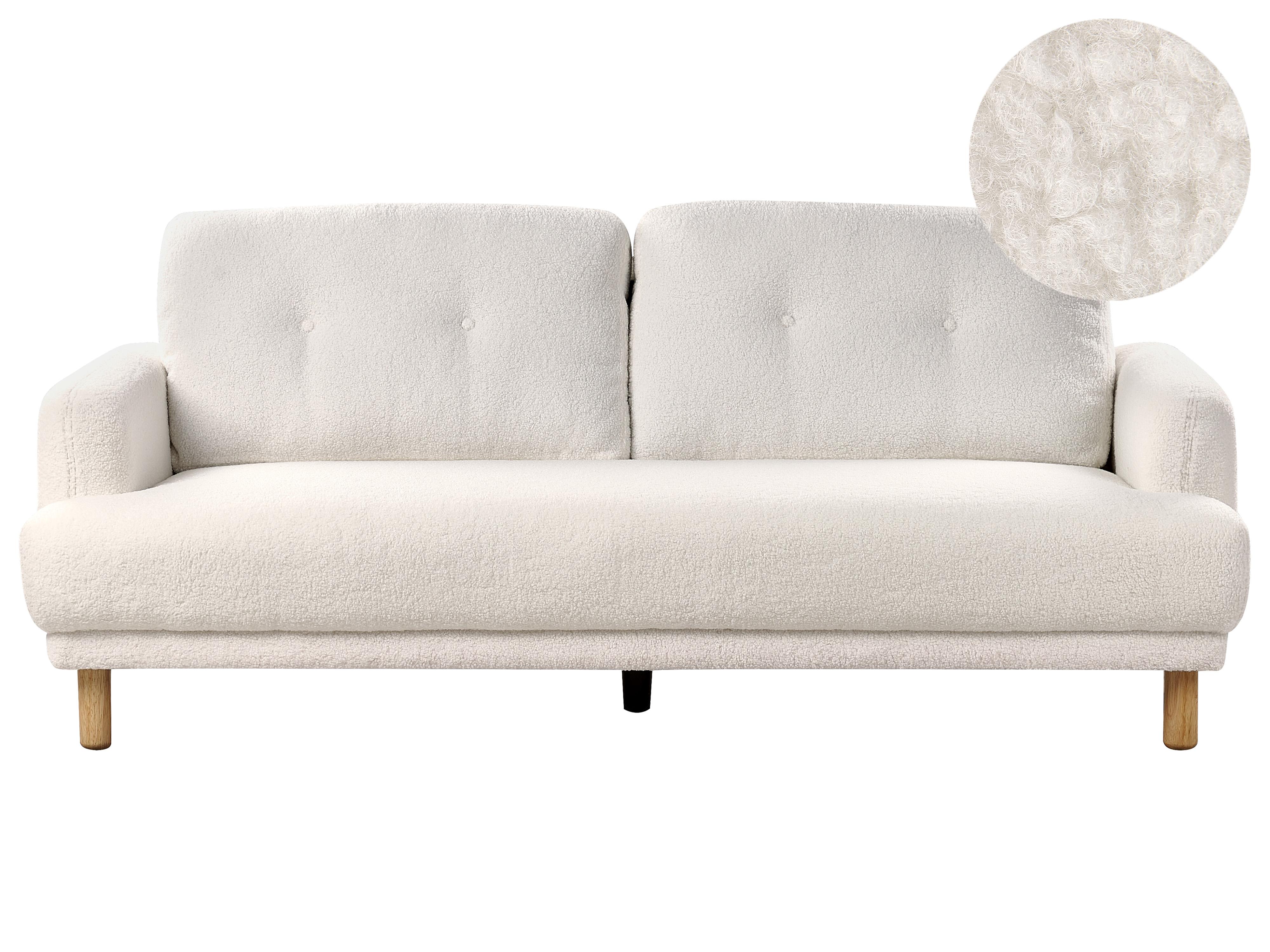 Sofa 2 Seater TUVE Boucle White