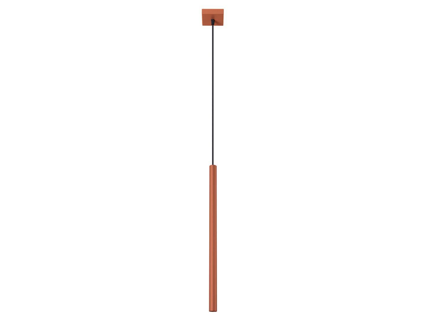 Lampa wisząca Pastelo stalowa 114 cm czerwona