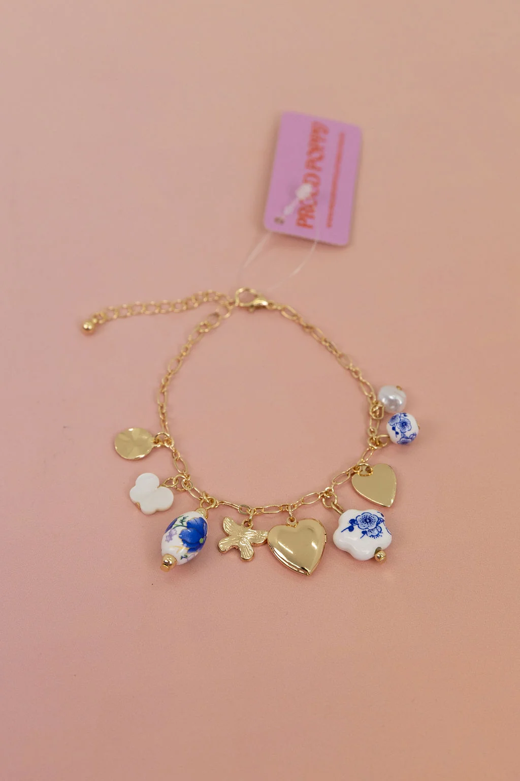 Multi Charm Locket Bracelet