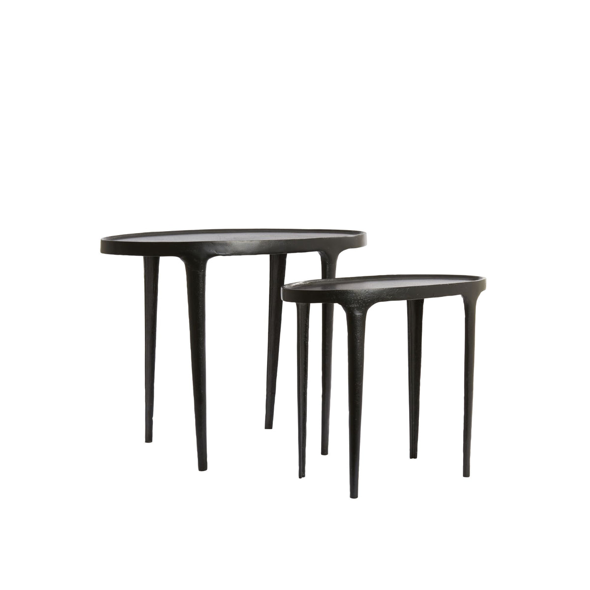Light & Living bijzettafel Arica - zwart - 70x33x53cm