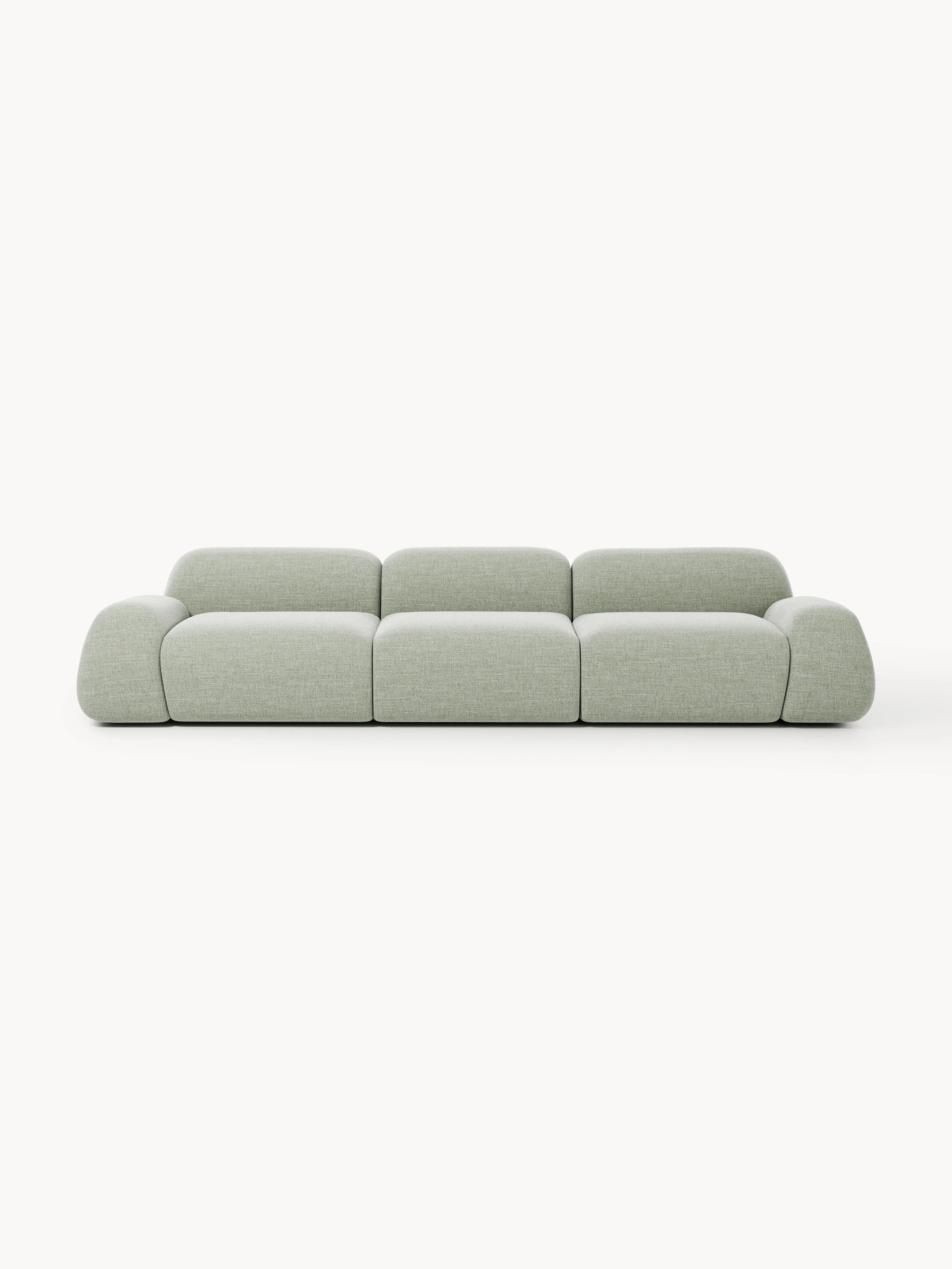 Modulares Bouclé-Sofa Wolke (4-Sitzer)