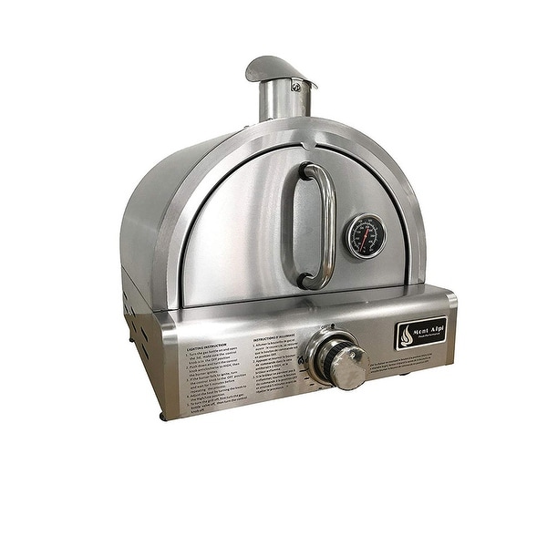 Mont Alpi MAPZ Table Top Gas Stainless Steel Large Portable Pizza Oven Cooker - 30