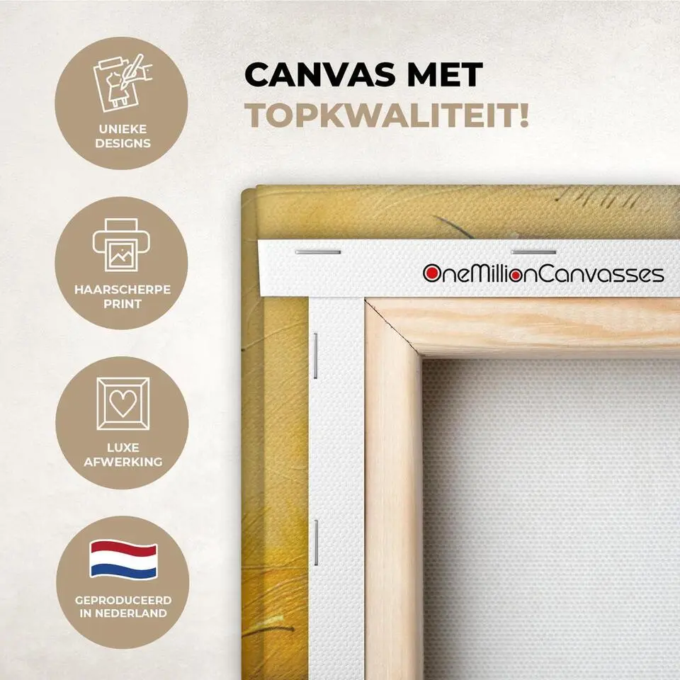 MuchoWow Canvas Schilderij 120x80cm Kunst Abstract Modern