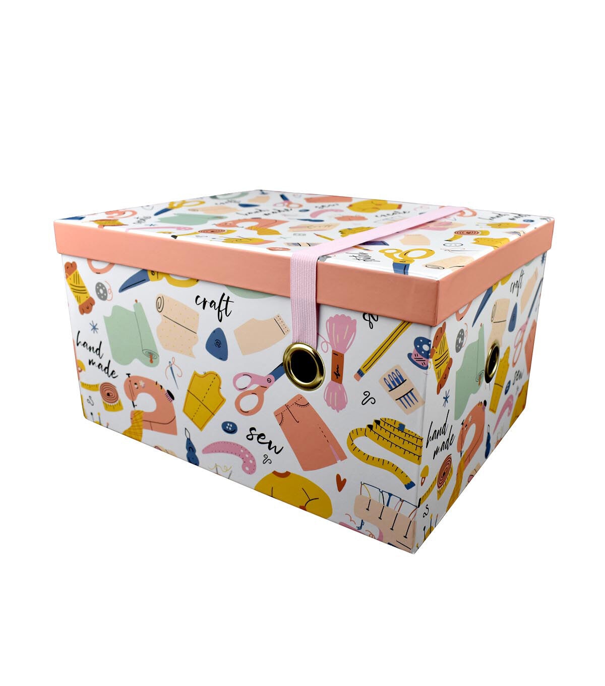 14 Sew & Craft Rectangle Box With Elastic Strap by Hudson 43