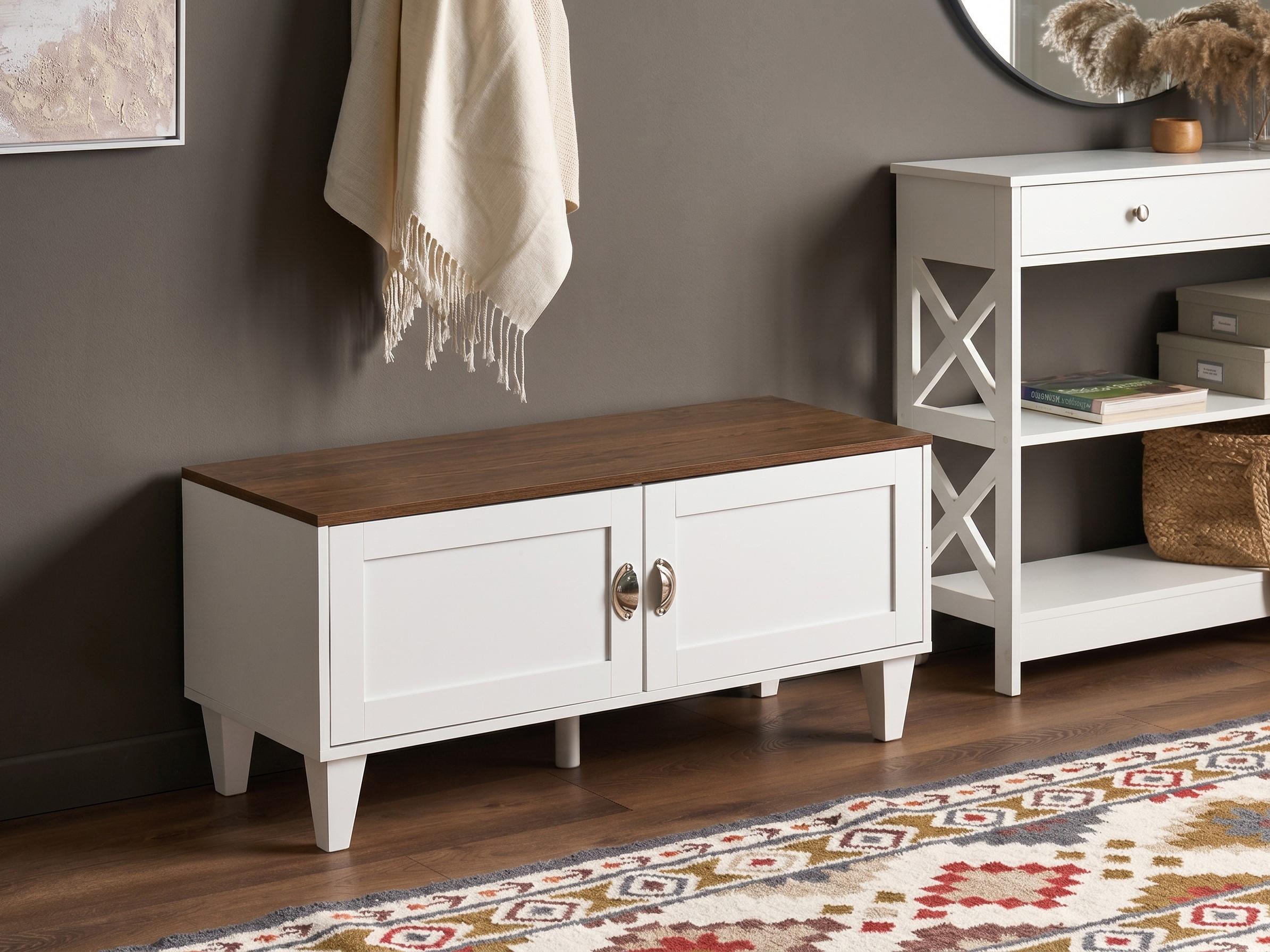 Shoe Storage Cabinet QUEBEC White
