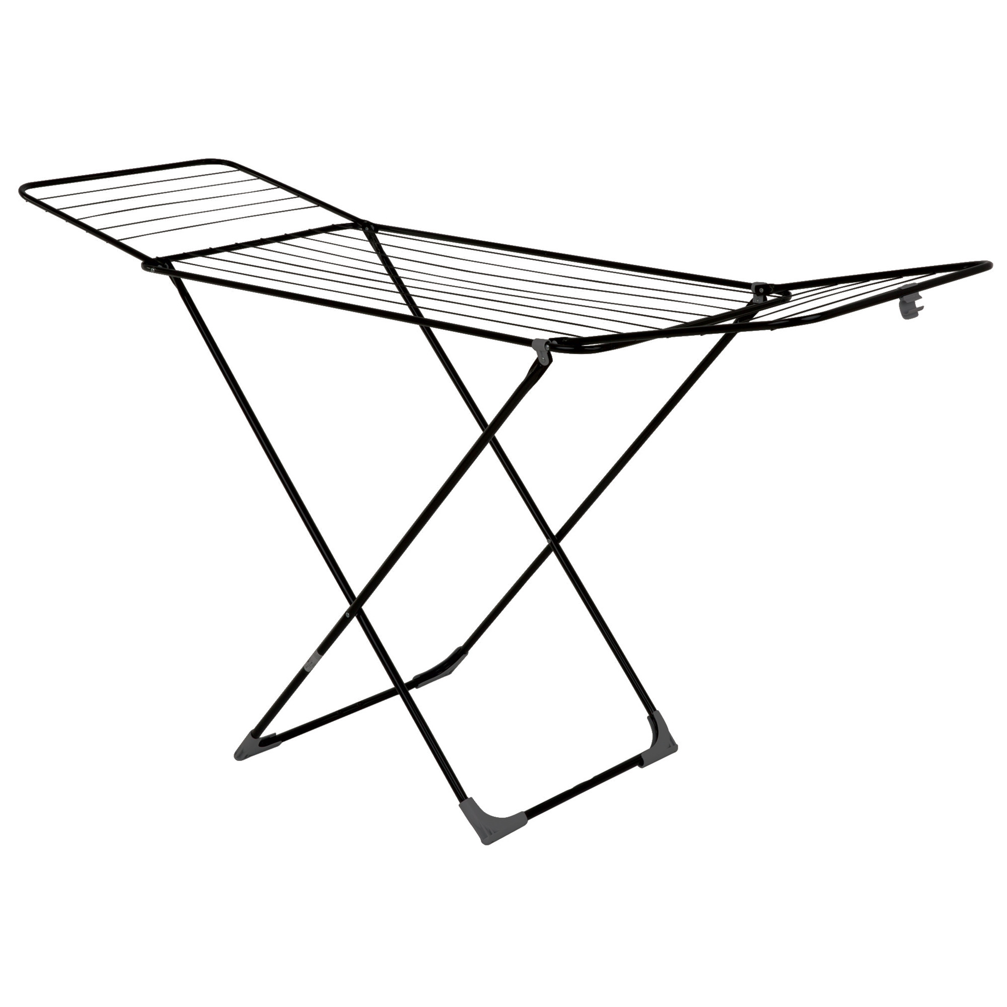 Suszarka na pranie stojąca H200 183x55x99 cm czarna VELKEA