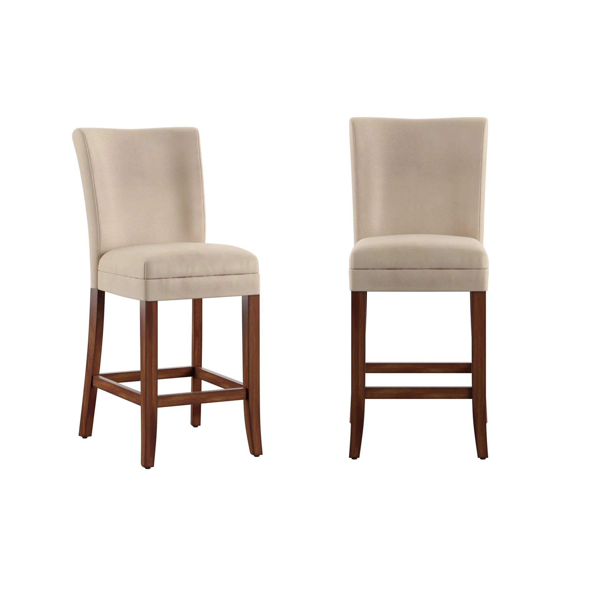 Dinant Classic Upholstered High Back Counter Height Chairs (Set of 2)