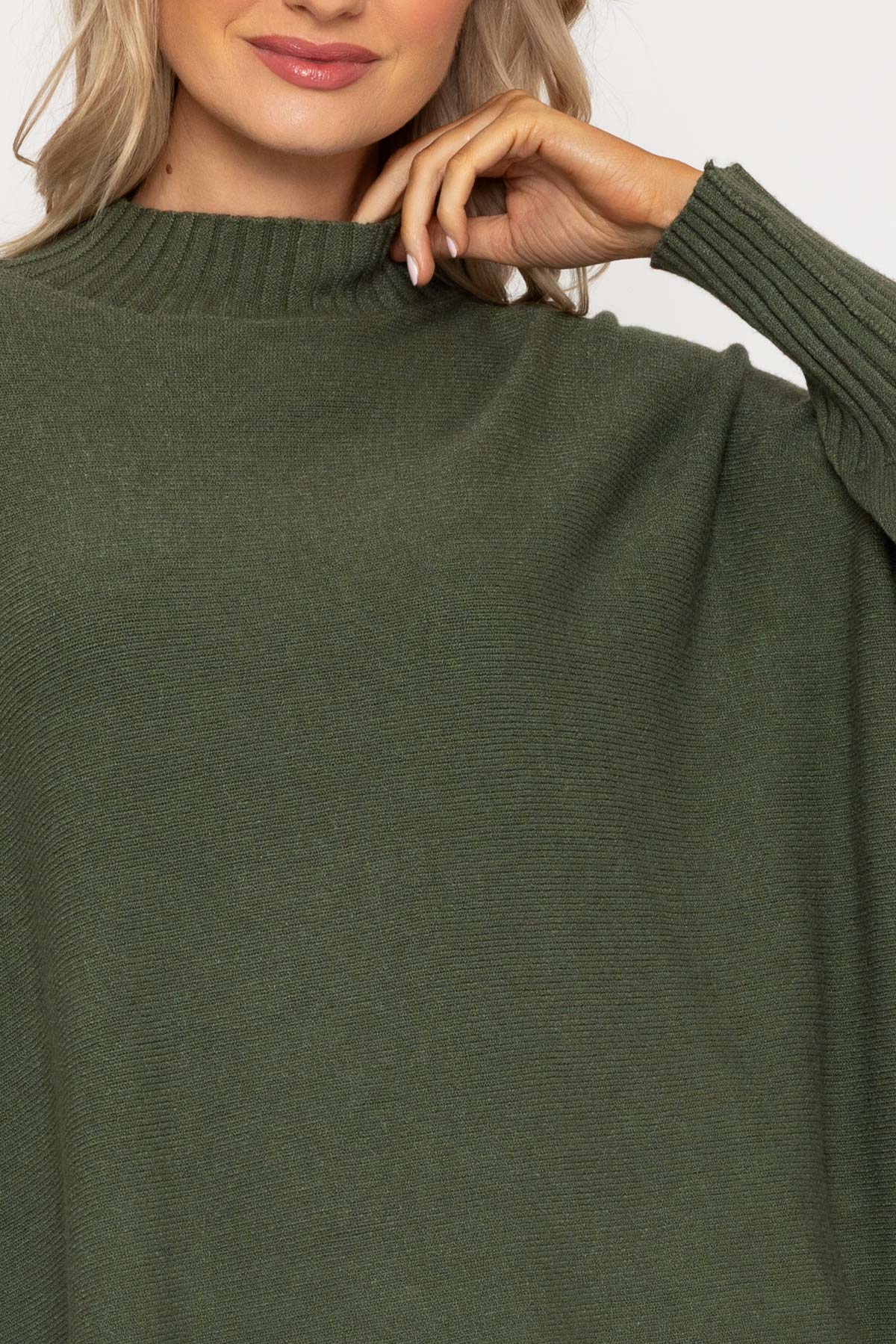 Khaki Rib Edge Polo Knit