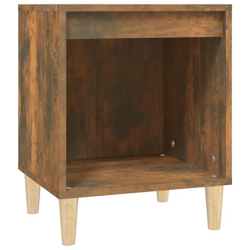 NNEVL Bedside Cabinets 2 pcs Smoked Oak 40x35x50 cm