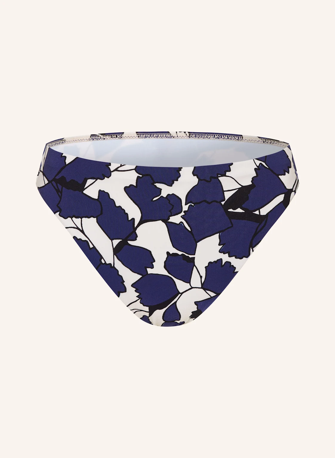 MARYAN MEHLHORN Basic-Bikini-Hose BLUE LEAVES