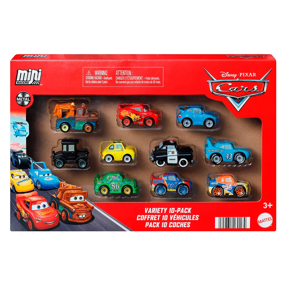 Mattel Mini Racers Cars assorted 10 units