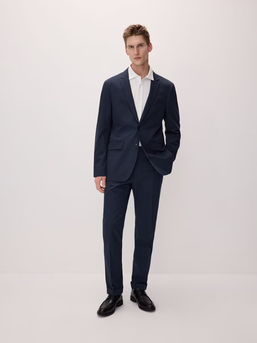 Slim Fit Blazer With Lyocell Blend