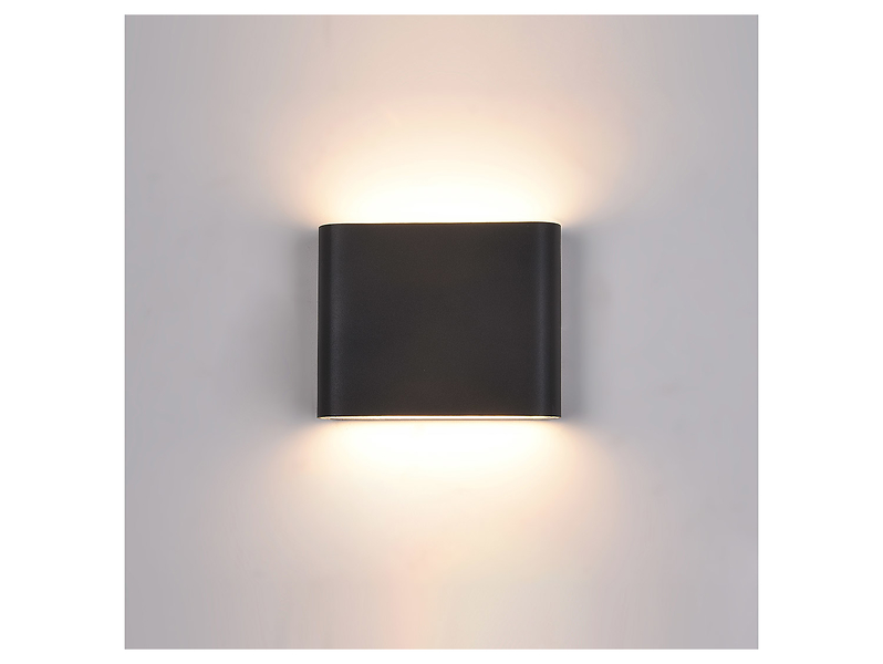 Kinkiet Romano LED 11 cm 2-punktowy aluminiowy czarny