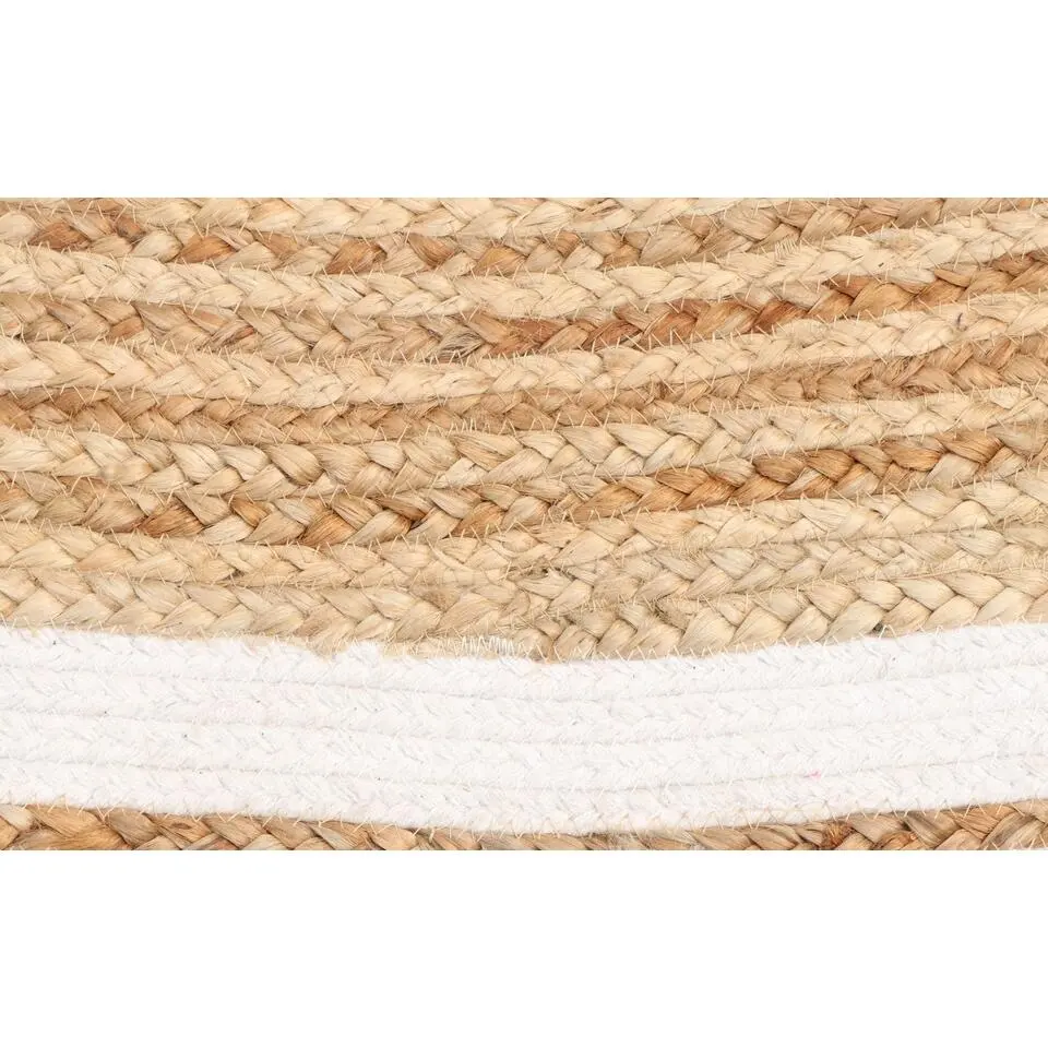 Vloerkleed Rond - Naturel/Wit - &Oslash;200cm - Vloerkleed Jaipur
