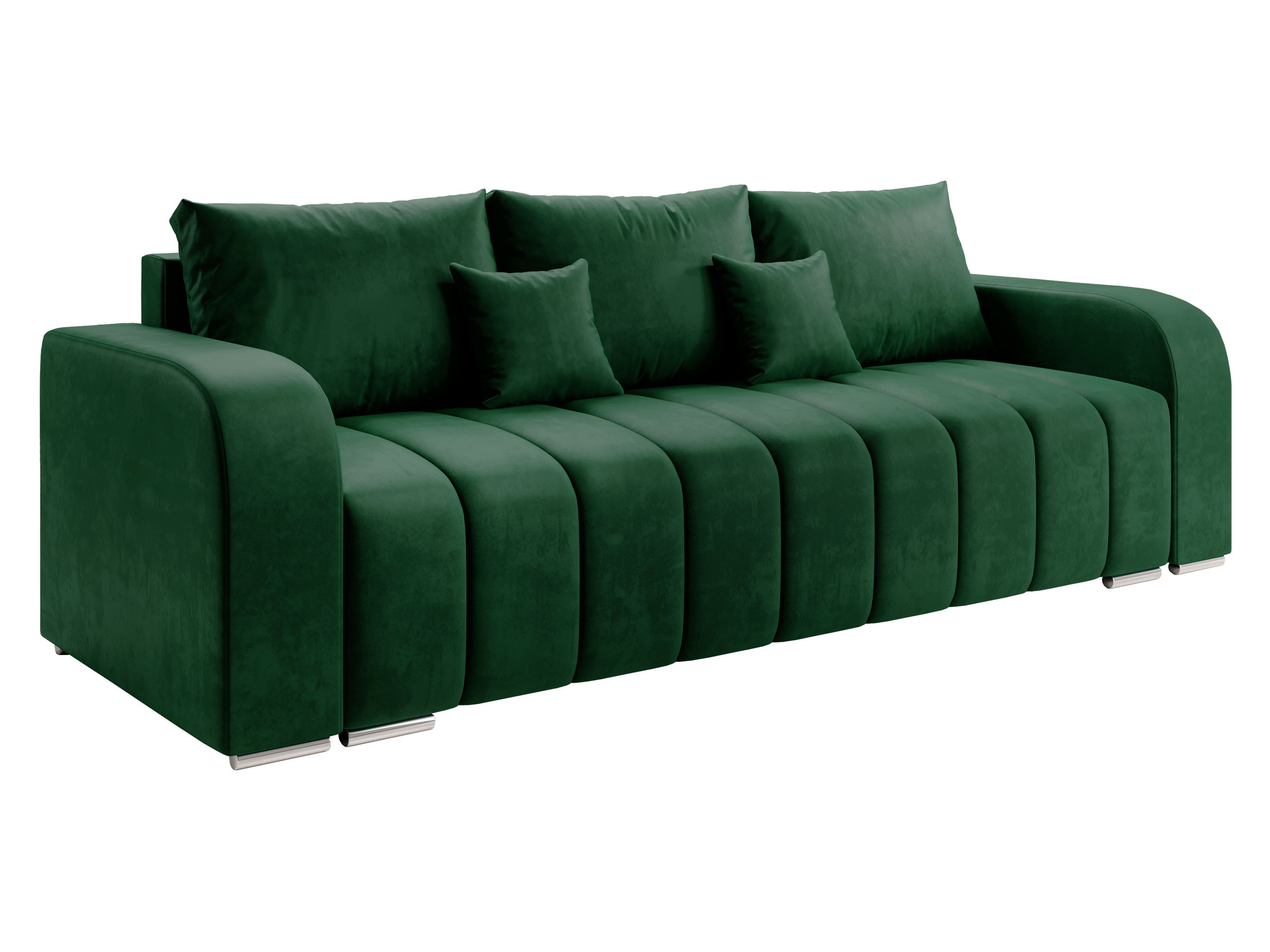 Sofa z funkcją spania i pojemnikiem Pufetto