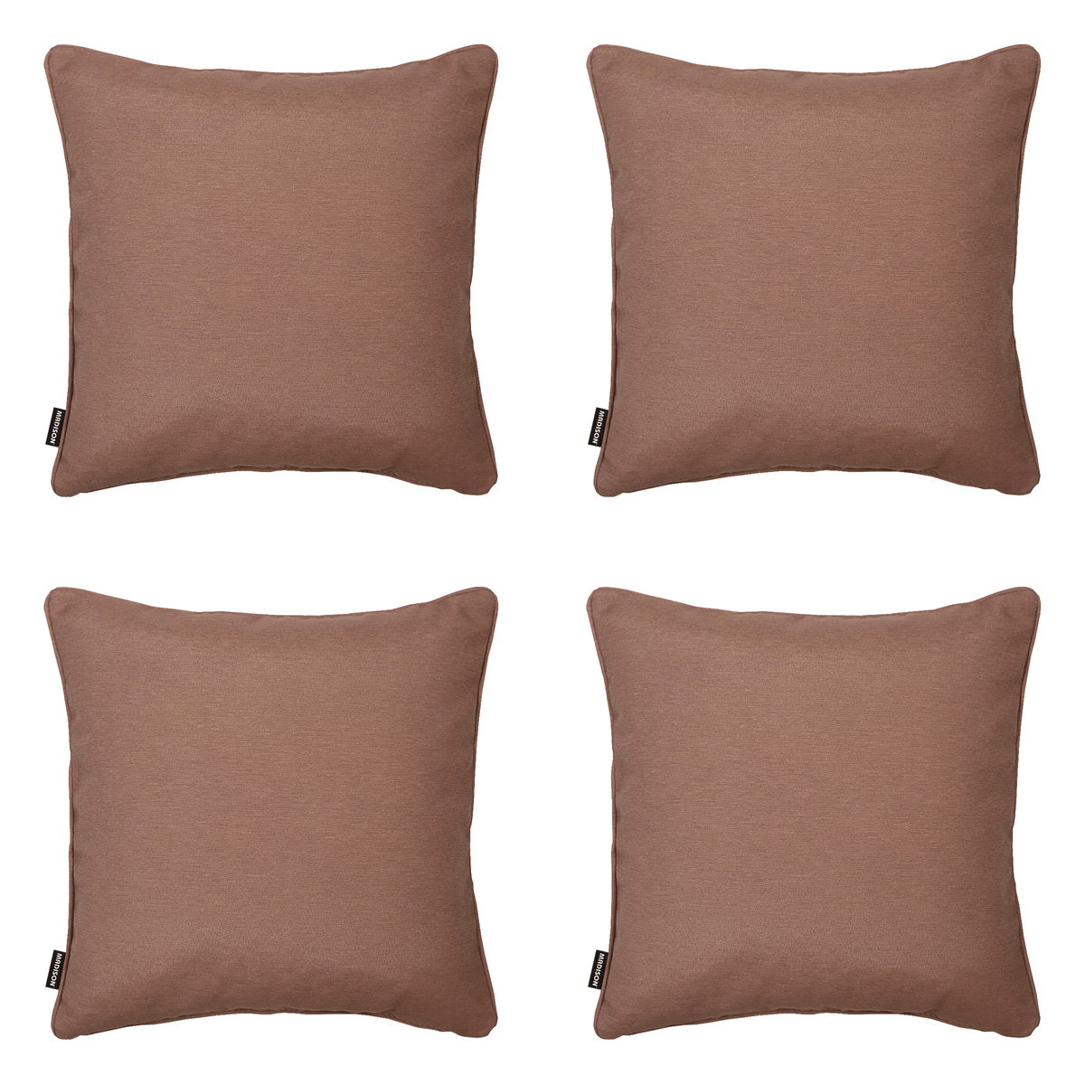 Madison sierkussen Panama - bruin - 60x60x10cm - set van 4