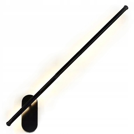 Lampa Kinkiet Salon Led Neutralna 12W 92Cm Black