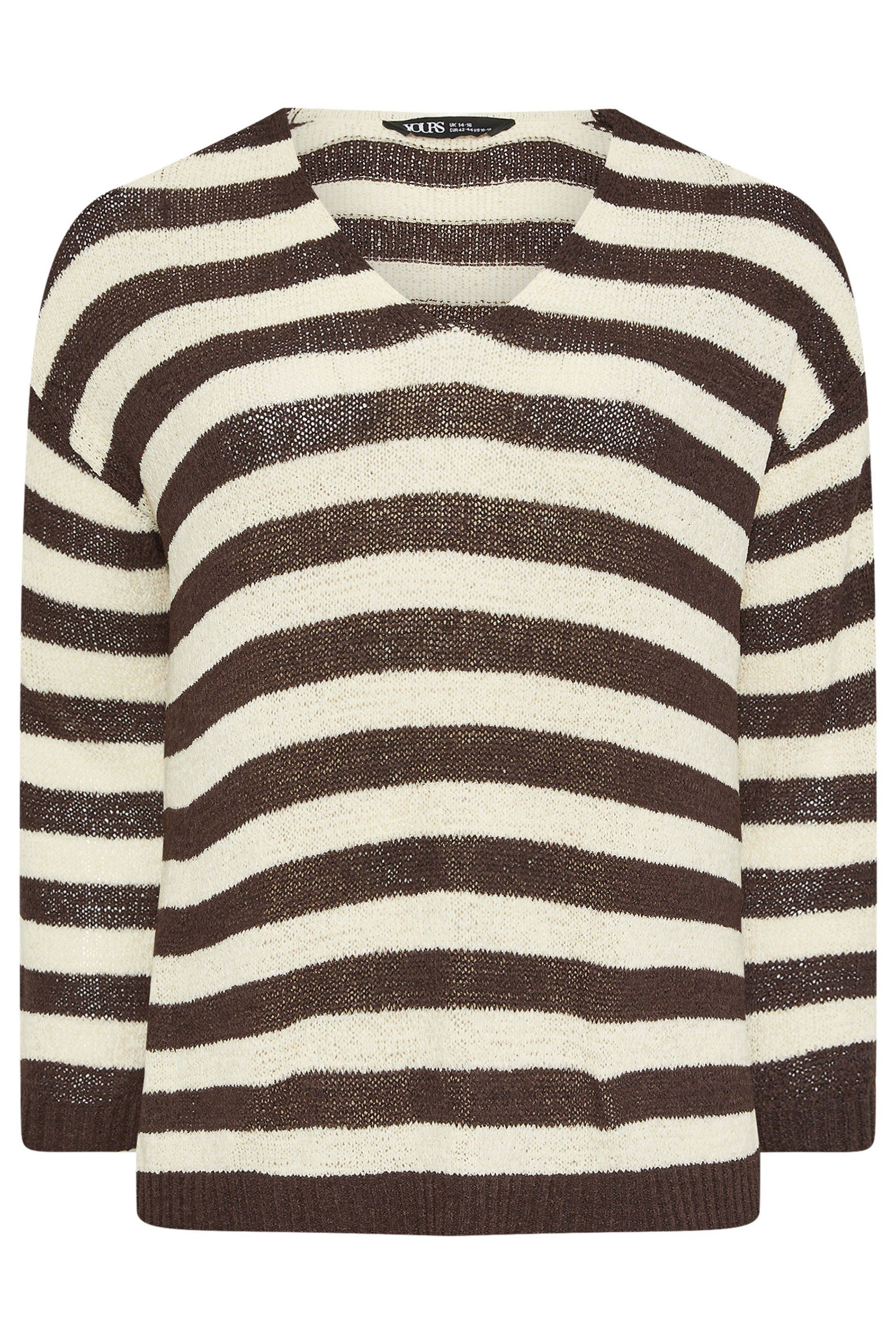 Yours Stripe Knitted Jumper