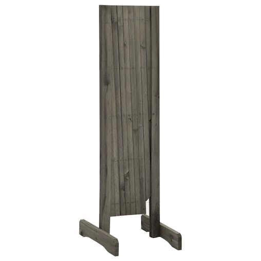 NNEVL Garden Trellis Fence Grey 150x80 cm Solid Firwood