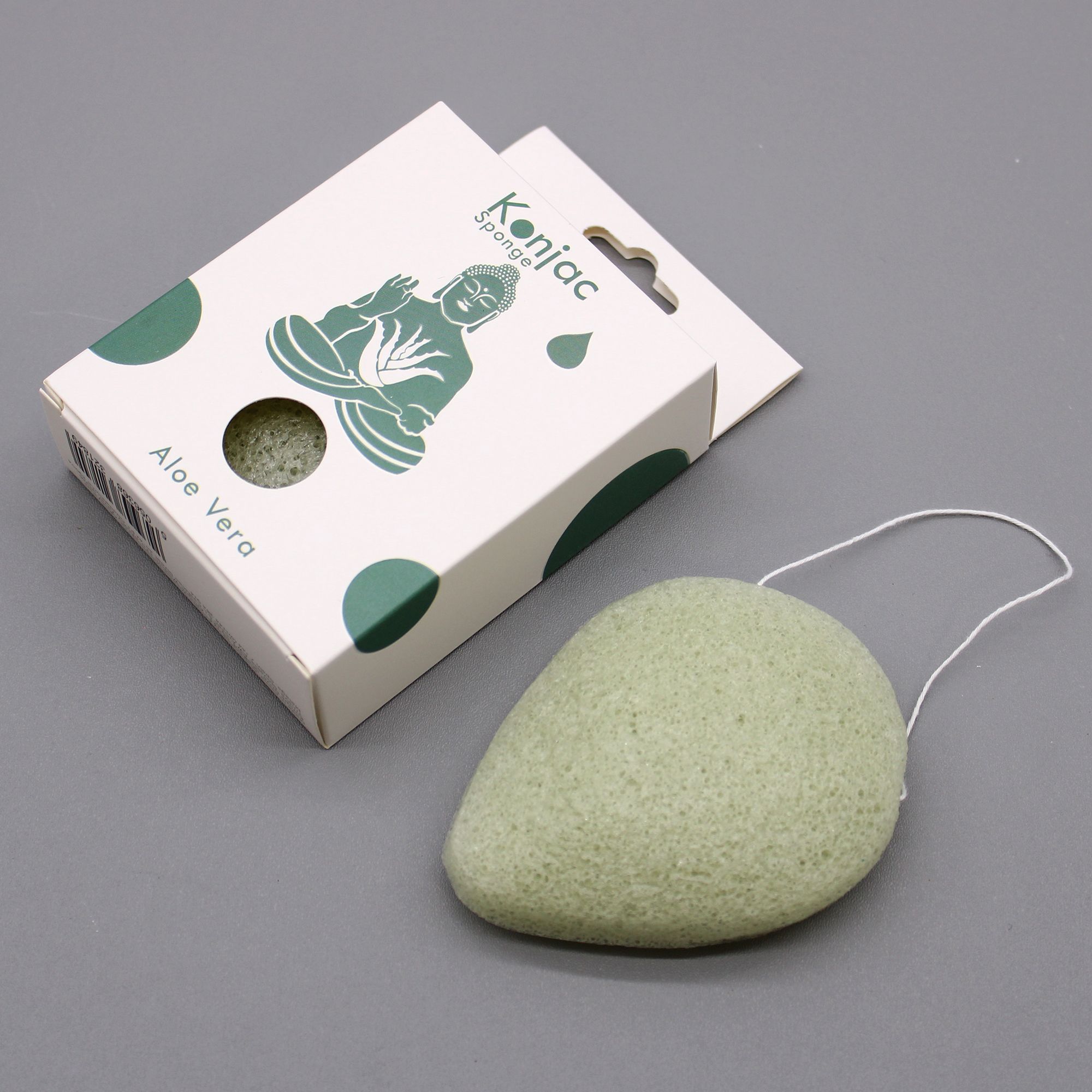 KDMD Teardrop Konjac Sponge - Aloe Vera - Healing
