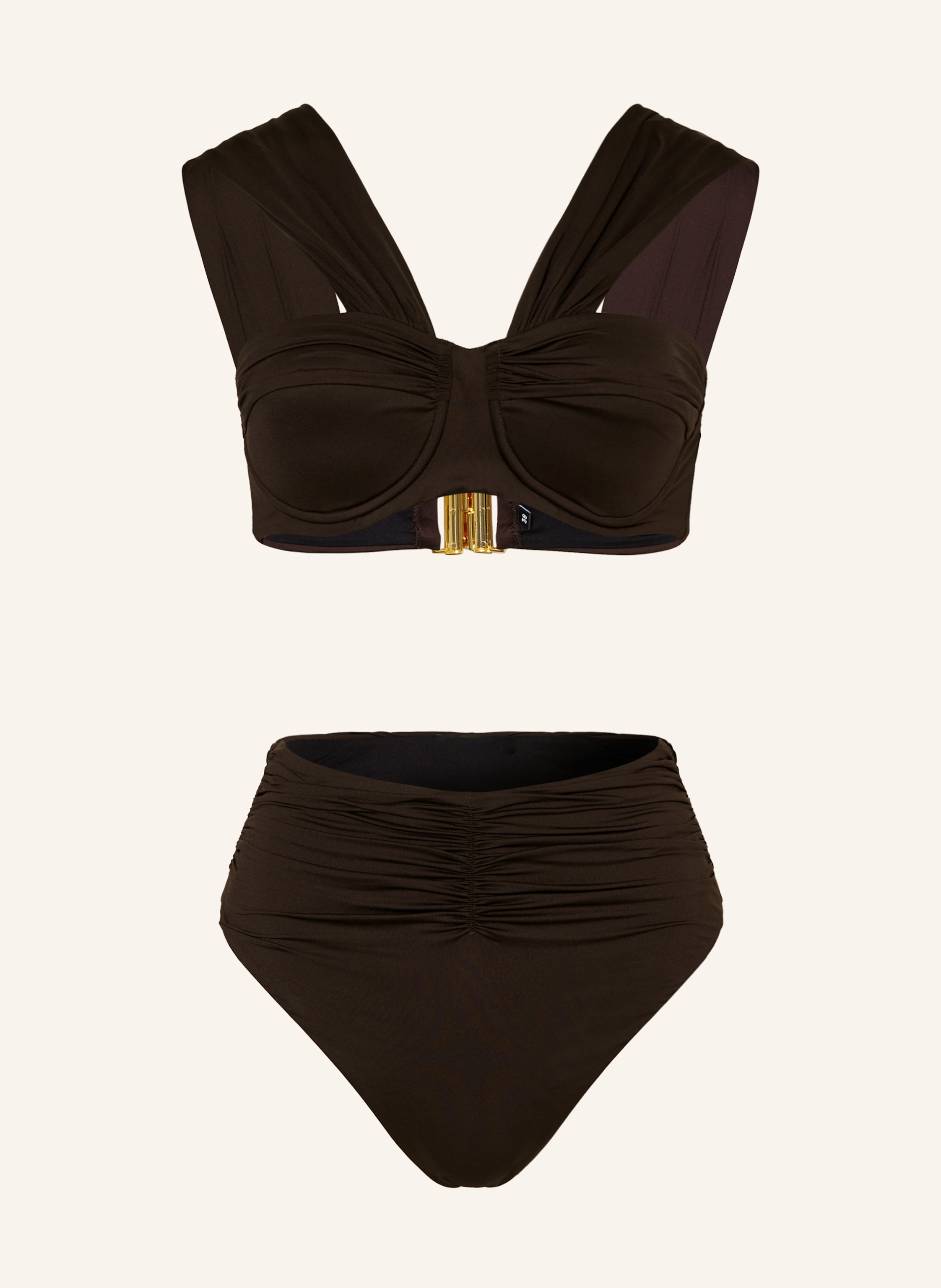 BALMAIN Bralette-Bikini DRAPED