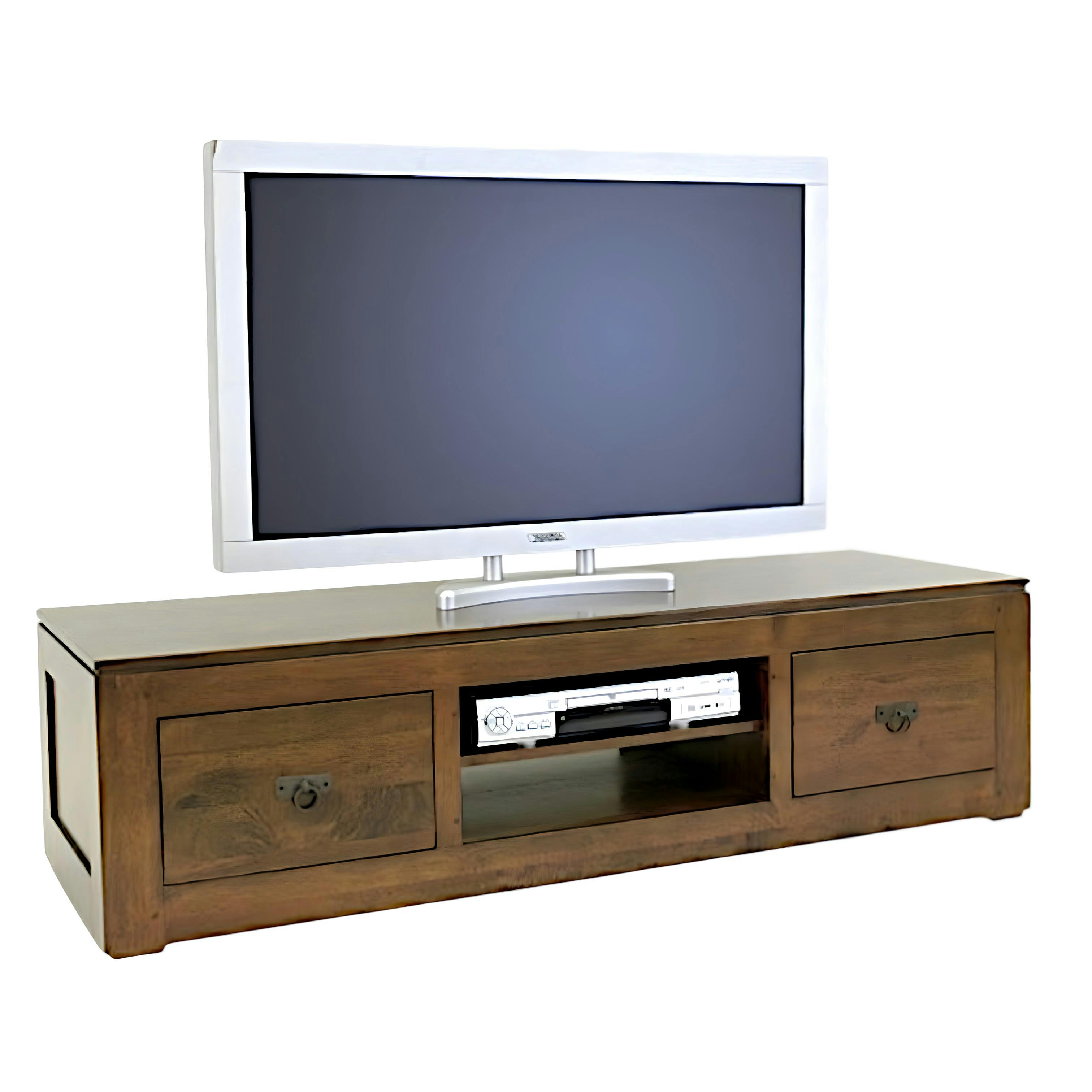 Meuble TV hévéa 150x40cm HELENA