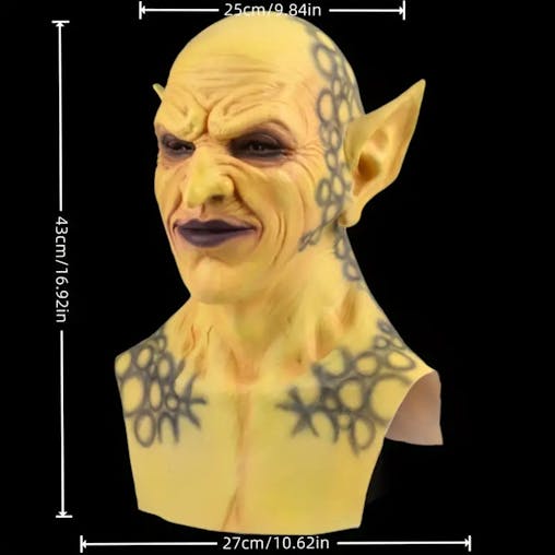 NNETM The Diabolical Grin: Demon Joker Latex Mask