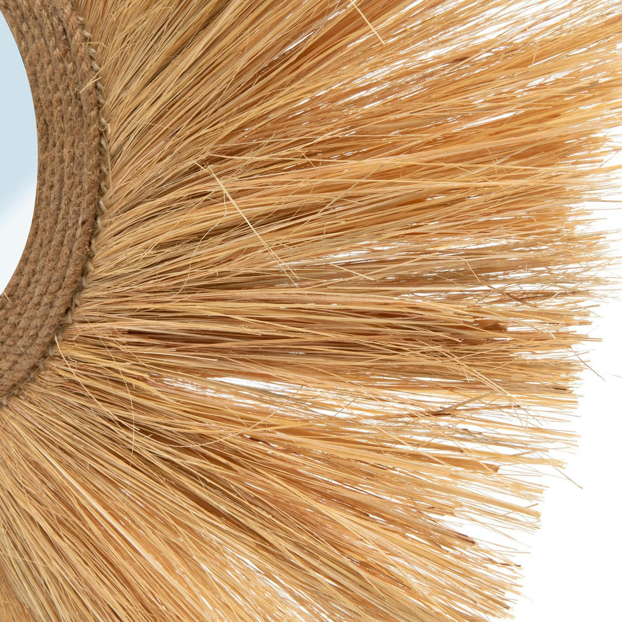 MADRAS - Miroir en herbe naturel D75