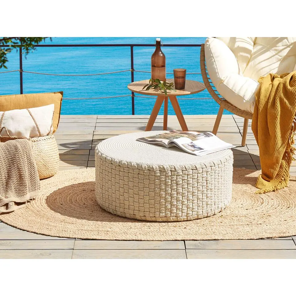 MITHI - Buitenpoef - Lichtbeige - Synthetisch materiaal