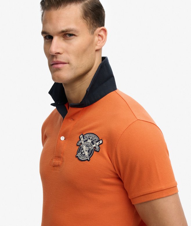 Vintage Pique Rugby Polo Shirt