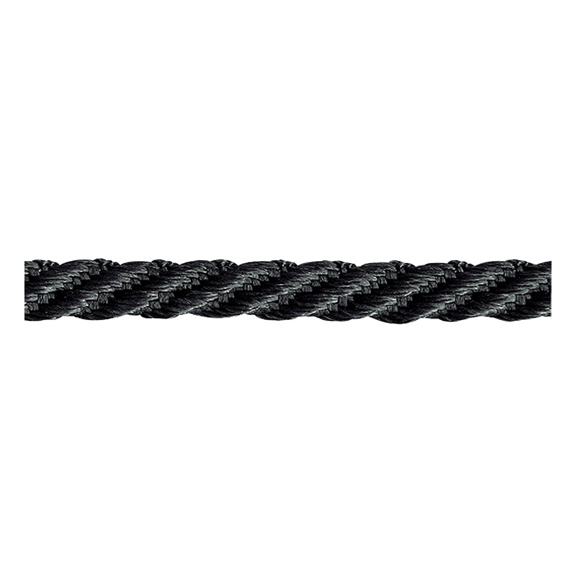 Berisfords Black Barley Twist Rope by the Metre
