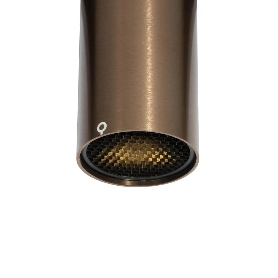 Qazqa railverlichting iconic bronskleurig gu10