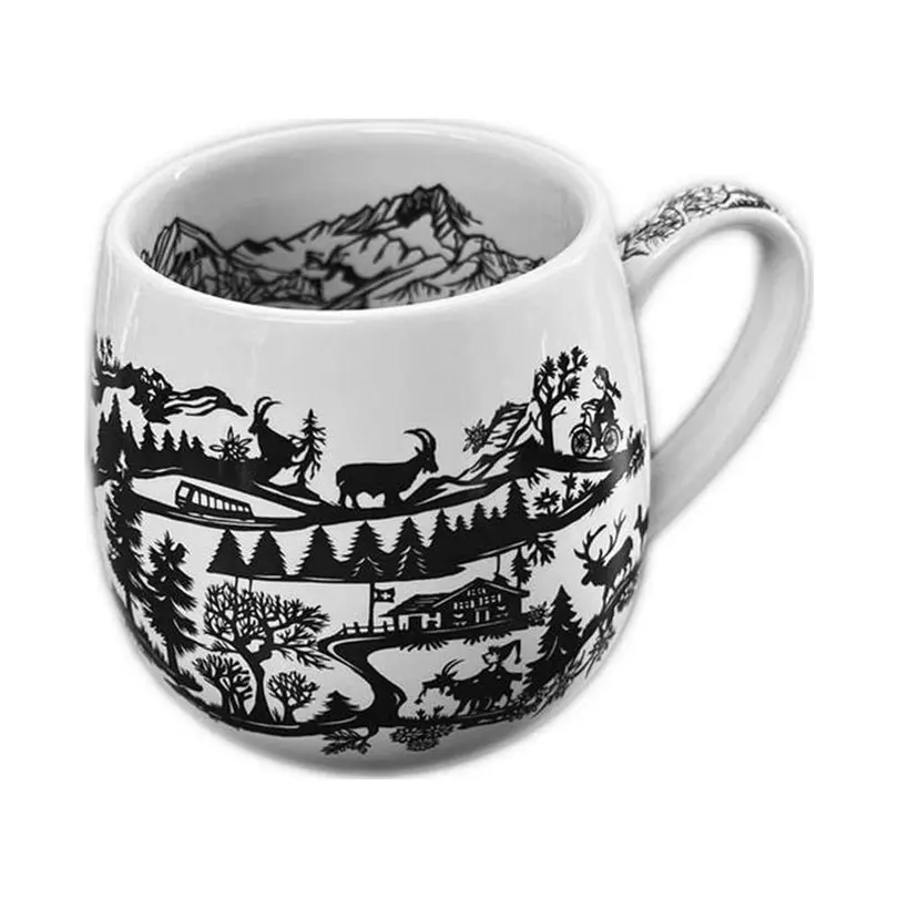 Kaffeetasse 6er-Set Scherenschnitt