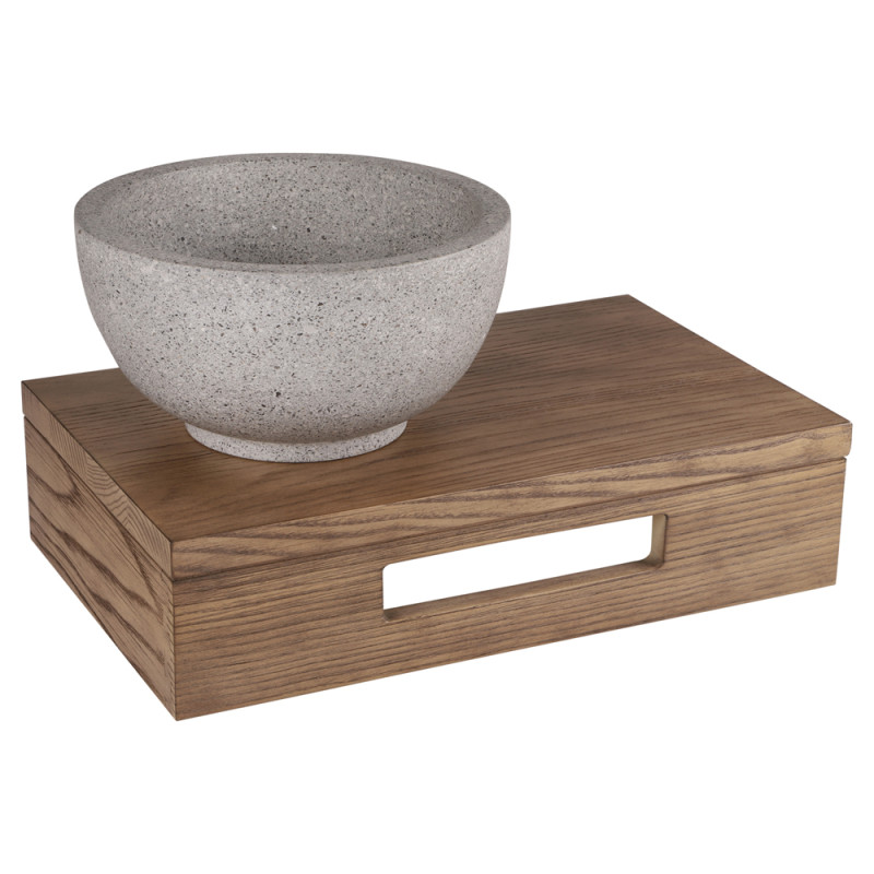 Vasque à poser Ruz ronde gris fin Ø 23 x 12 cm DIFFERNZ
