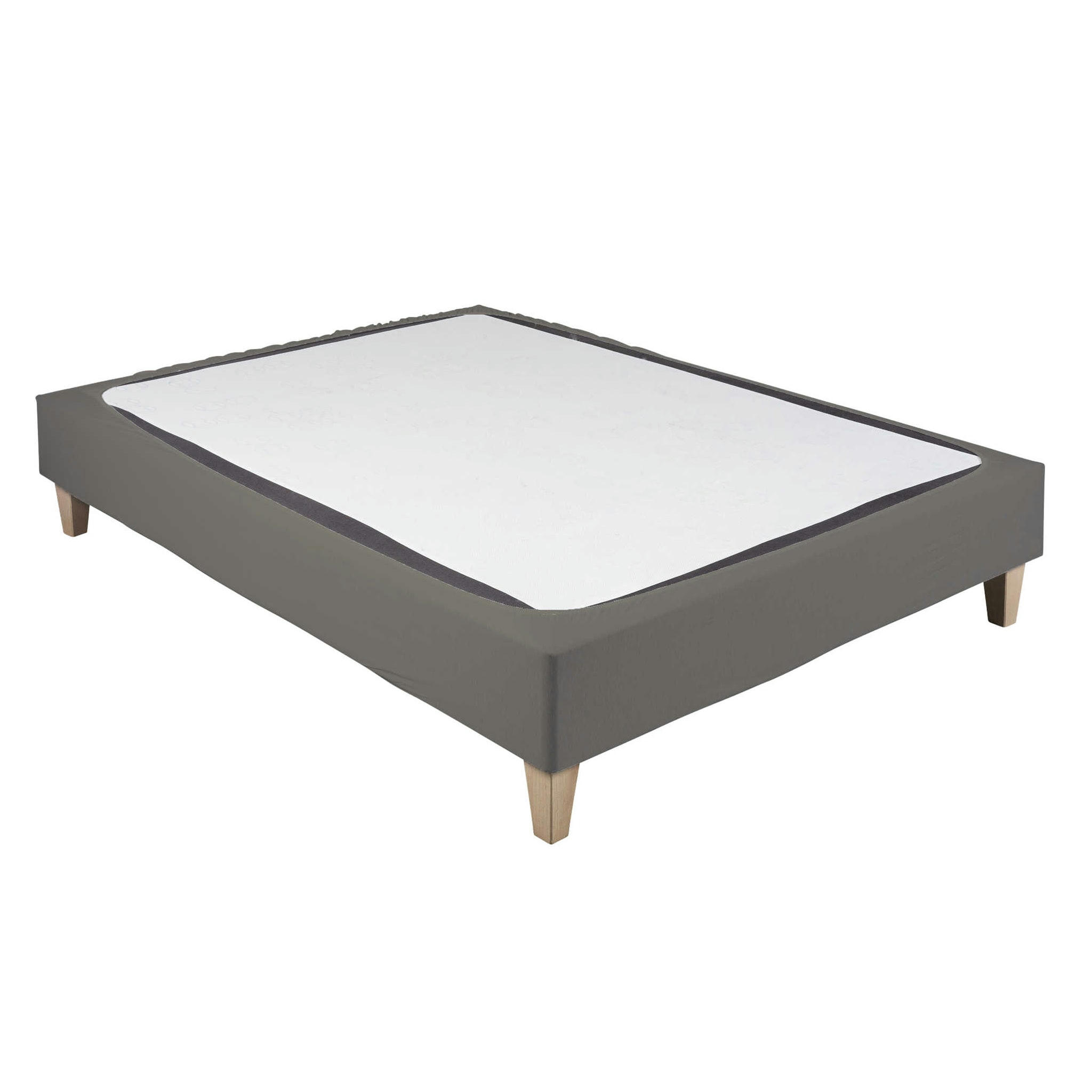 - Cache sommier coton jersey taupe 70x200