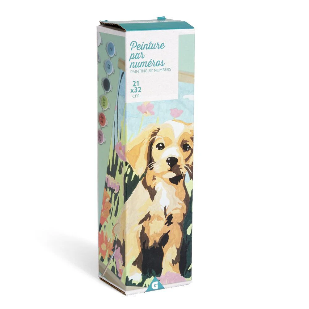 Kit créatif 15 pièces peinture par numéros 21x32cm 3 modèles