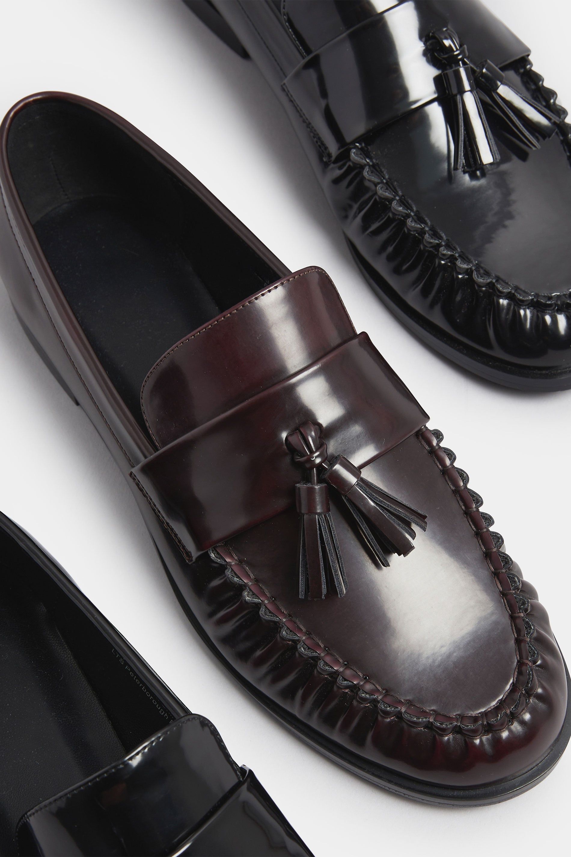 Long Tall Sally Patent Flat Loafers In Standard Fit