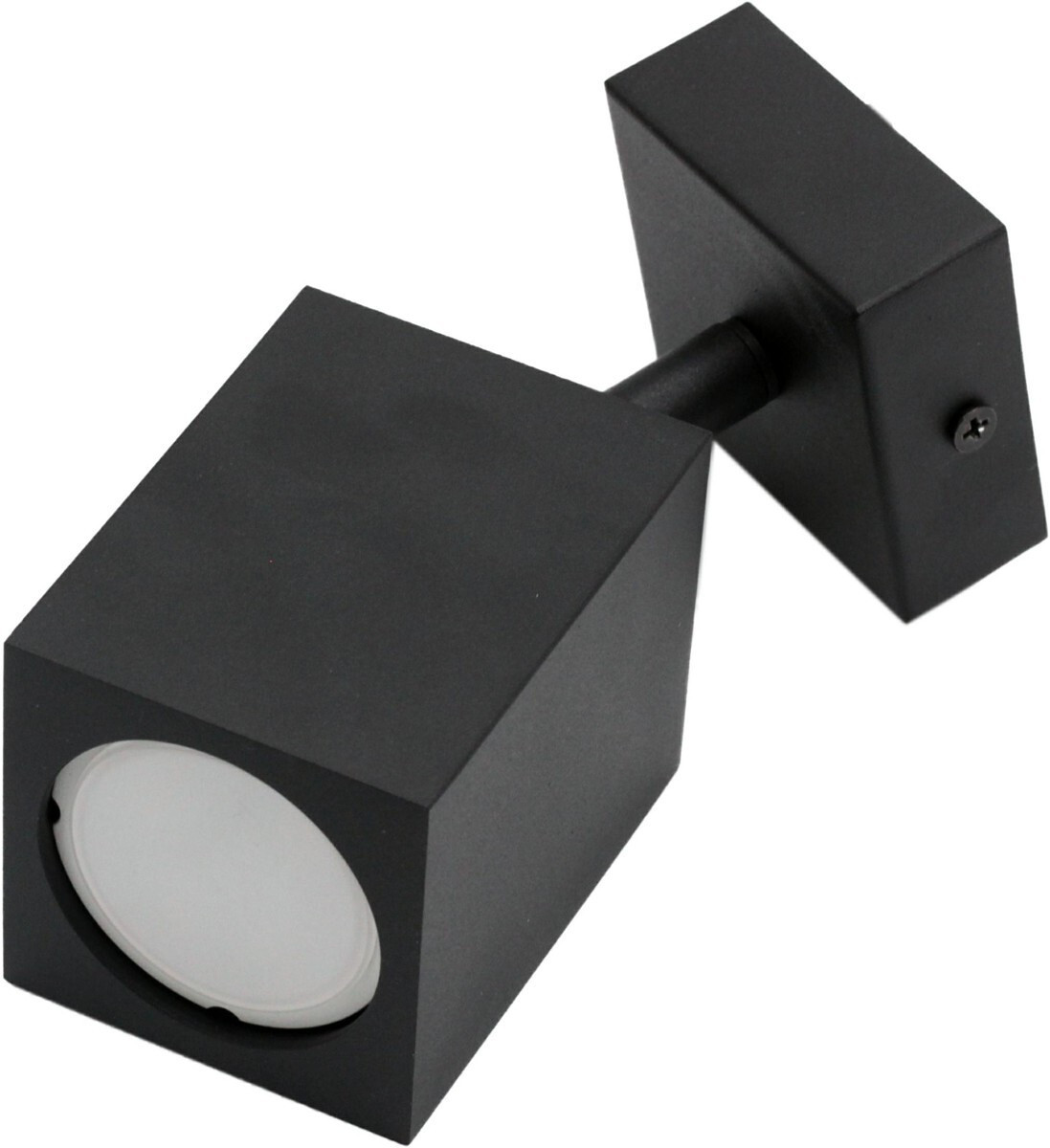 Kinkiet czarny Quantus 1xGU10x40W wym:15x6x6cm IP20 IdeaLED