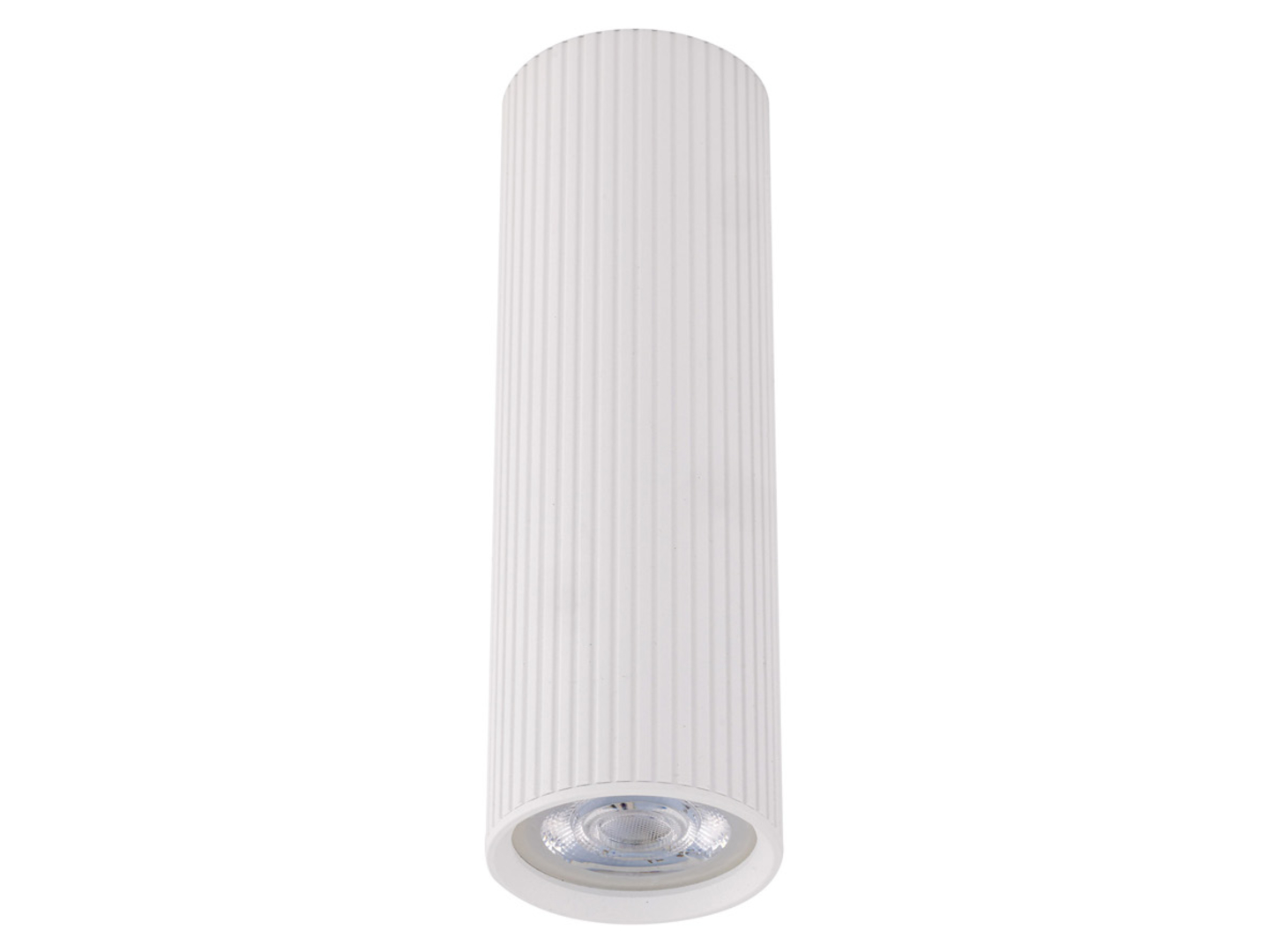 Lampa natynkowa Tune 17 cm metalowa biała
