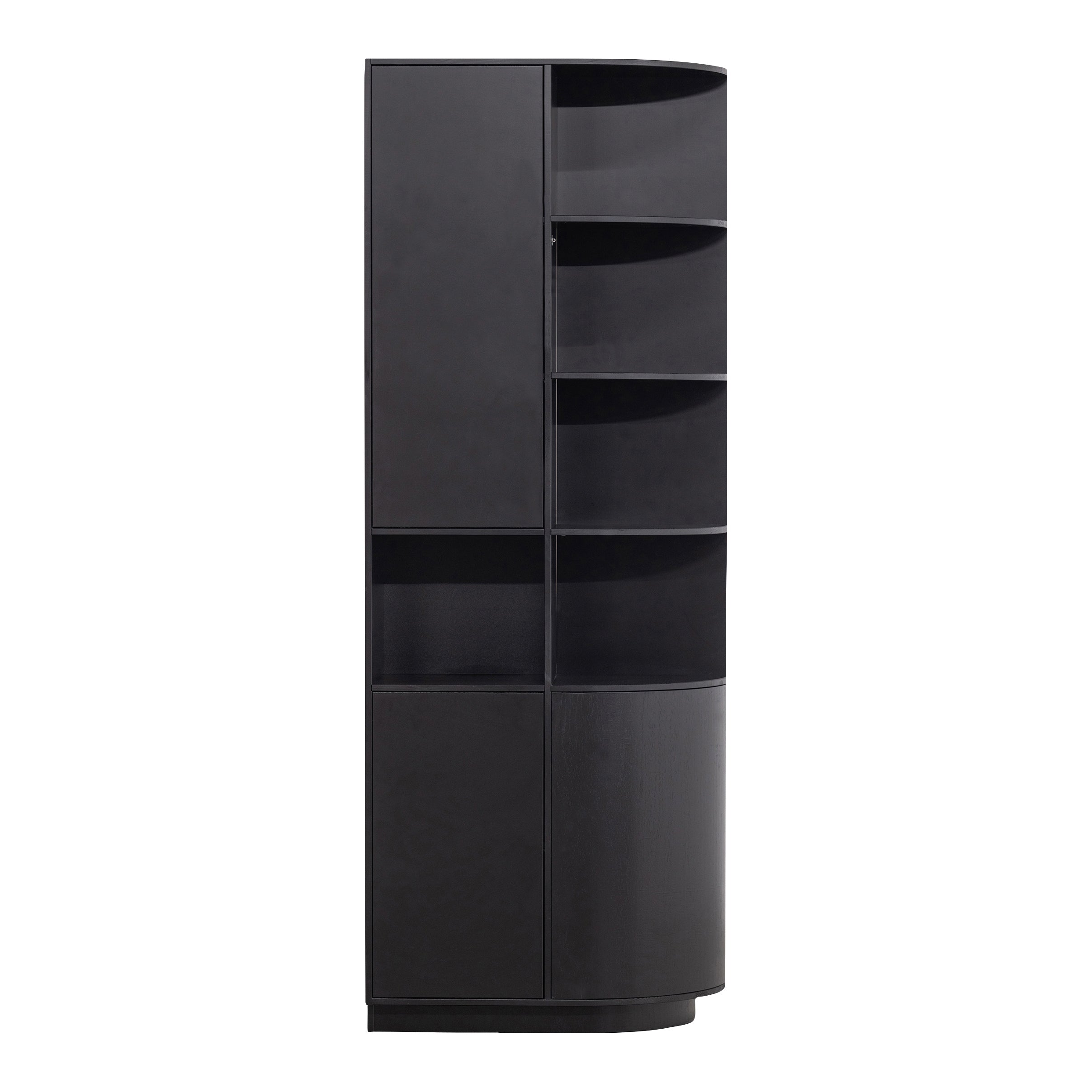 WOOOD Finca Opbergkast Rond Rechts - Grenenhout