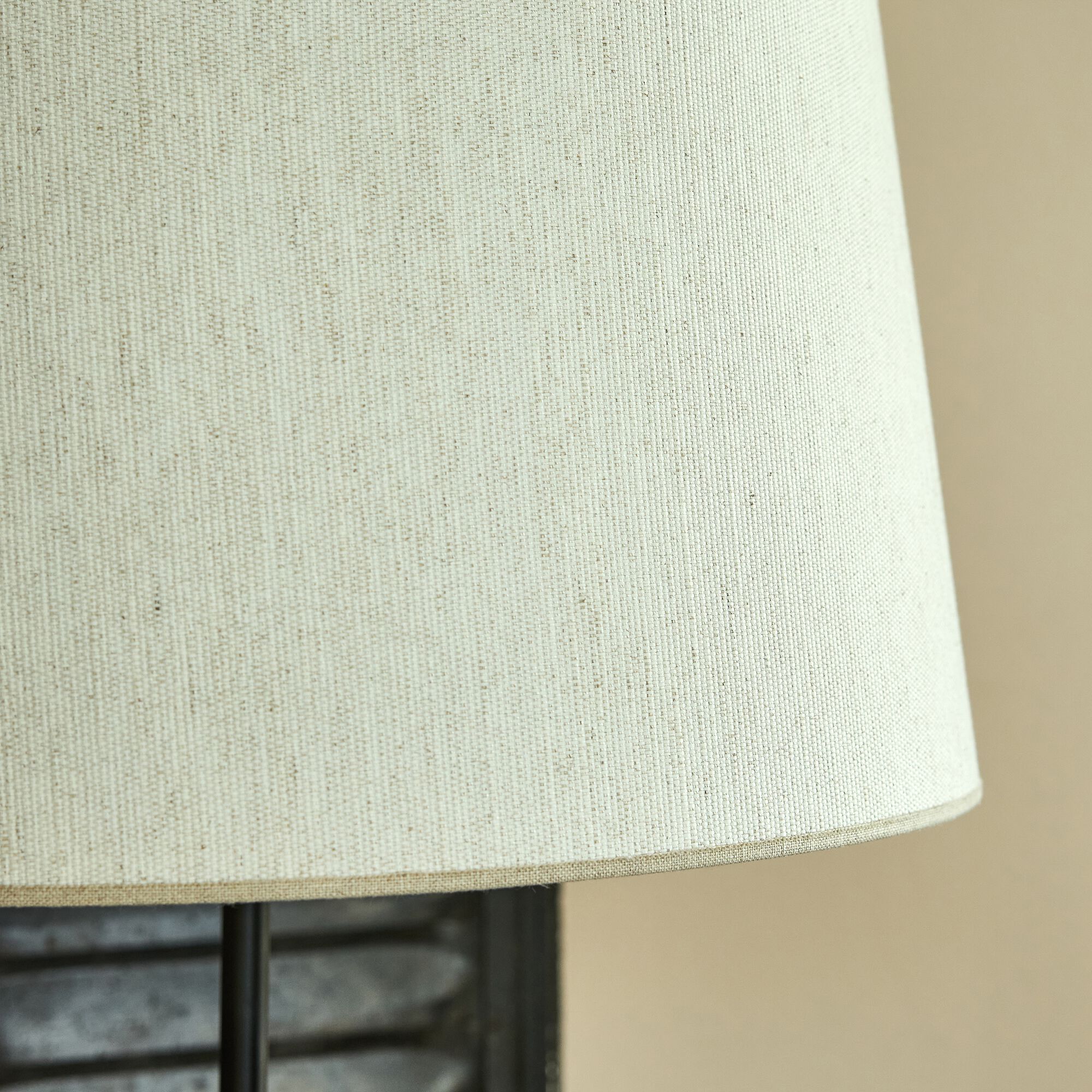 AINO - Abat-jour conique en tissu D45cm - blanc