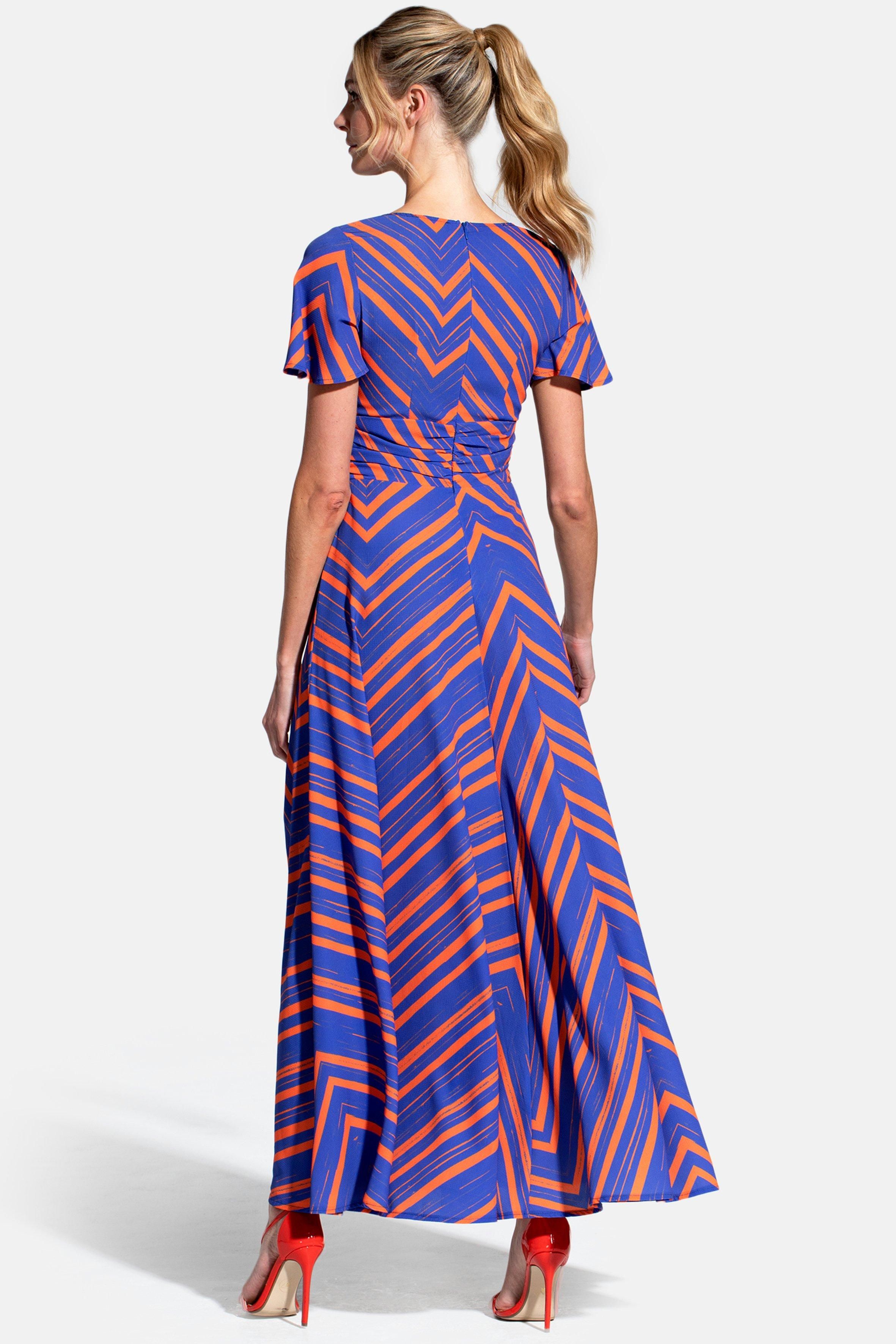 Hot Squash Crepe Maxi Dress