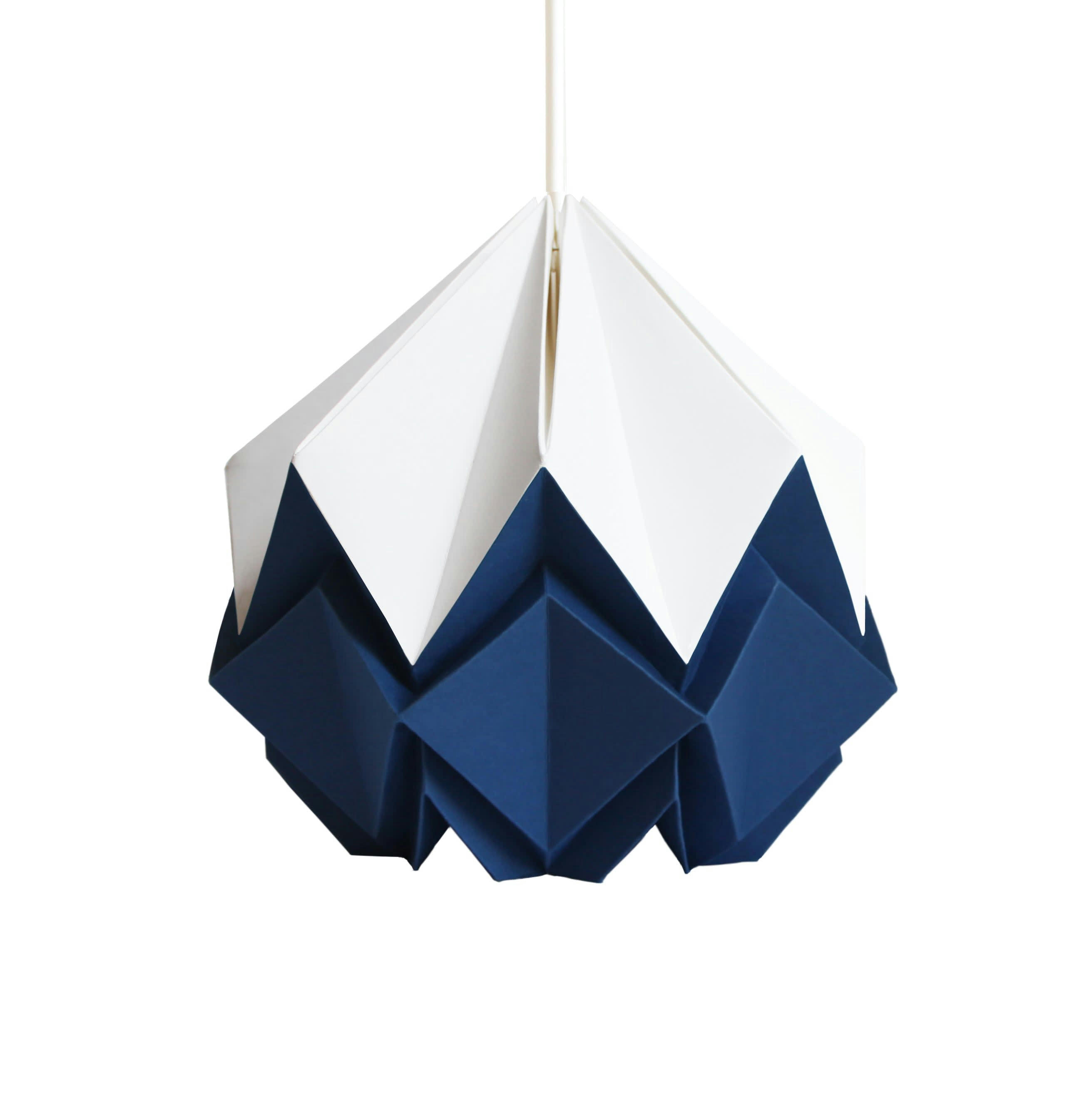 HANAHI - Suspension origami bicolore en papier taille S