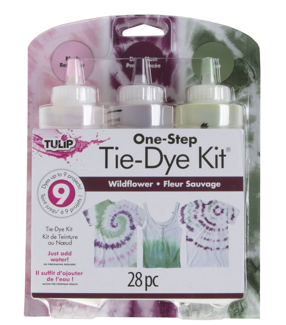 Tulip 28ct Wildflower One Step Fabric Tie Dye Kit