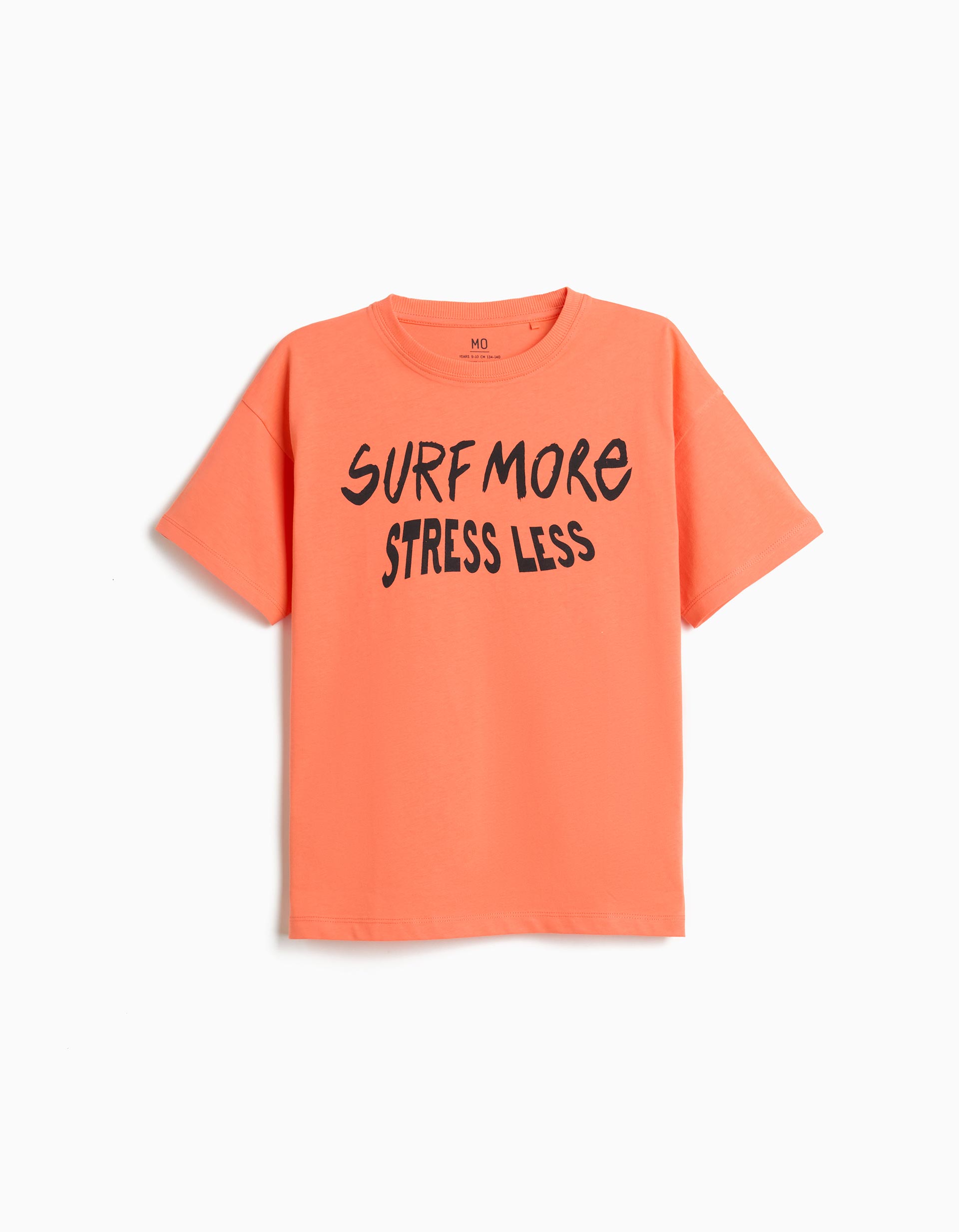 T-shirt Estampada, Menino, Laranja