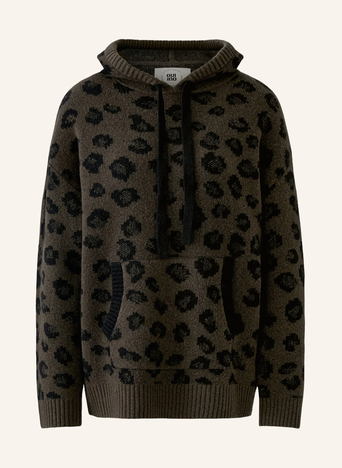 Oui Strick-Hoodie