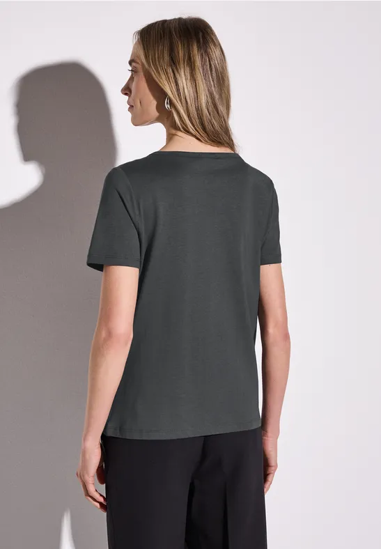 Basic Shirt mit Wording