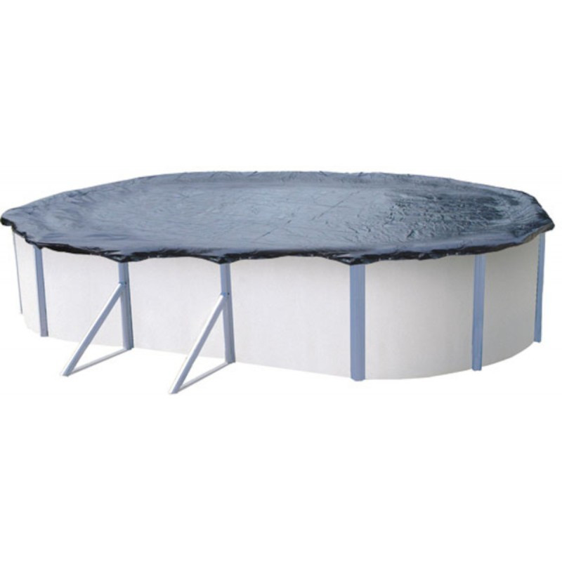 Bâche d'hiver pour piscine ovale 4,6 x 7,6 à 4,75 x 7,85 m TRIGANO